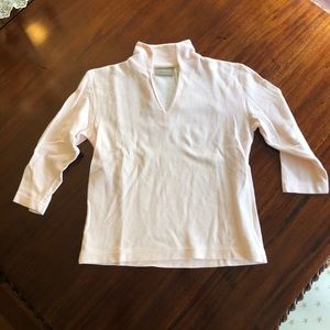 Pale pink Liz Claiborne cotton top